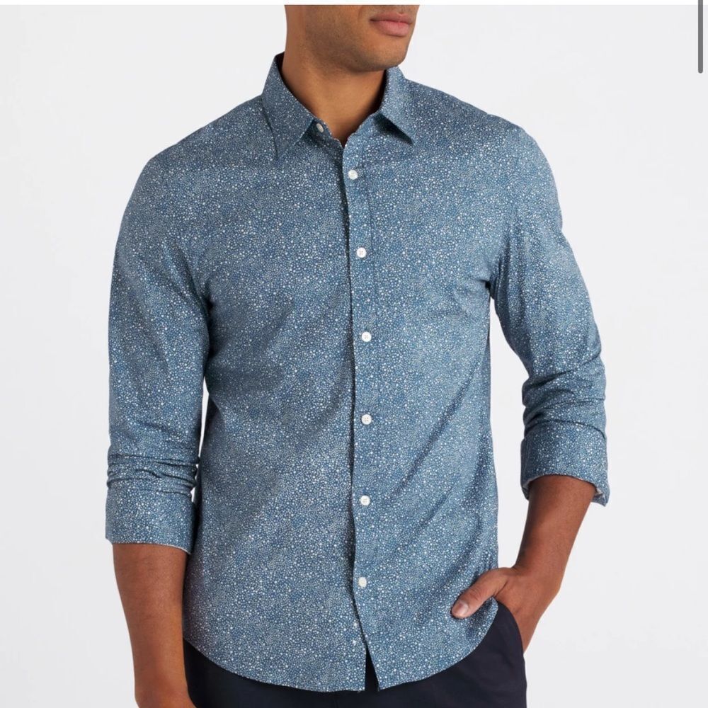 ULIAN & MARK
Carter Poplin Shirt‎ Navy M Stitch Fix Nwt